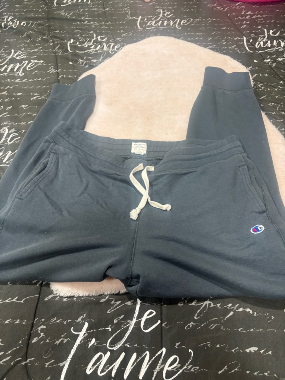 Champion Grey Jogger Sweatpants with Drawstring